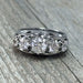 Bague 56 Bague jarretière diamants or et platine années 1930 58 Facettes 334