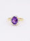 Bague 60 Bague marguerite améthyste ovale diamants 58 Facettes J607