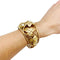 Bracelet Bracelet feuilles de lierre en or jaune et perles. 58 Facettes 31209