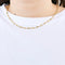 Collier Chaine torsadée or jaune 58 Facettes PAL30452