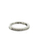 Bague Demi-alliance or blanc et diamants 58 Facettes 00005201