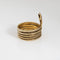 Bague Bague serpent vintage en or jaune 18 carats, 5 spires, taille 6, bijou serpent 58 Facettes G14136