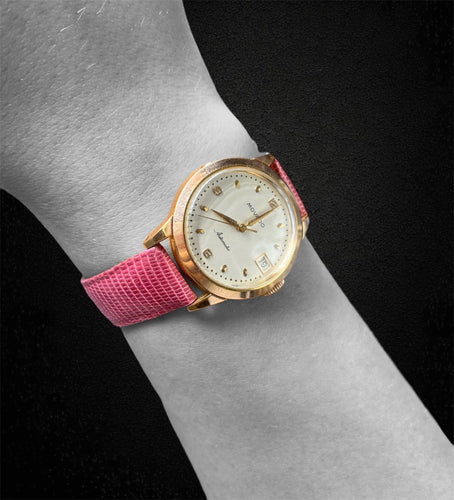 Montre Movado, années 1950 — Boîtier vissé en or 18 carats, calibre 224A 58 Facettes