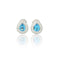 Boucles d'oreilles Boucles d'oreilles vintage en topaze, diamant et or blanc 58 Facettes