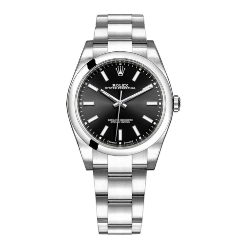 Montre Rolex - Montre Oyster Perpetual 39 Black 58 Facettes 114300-2-1
