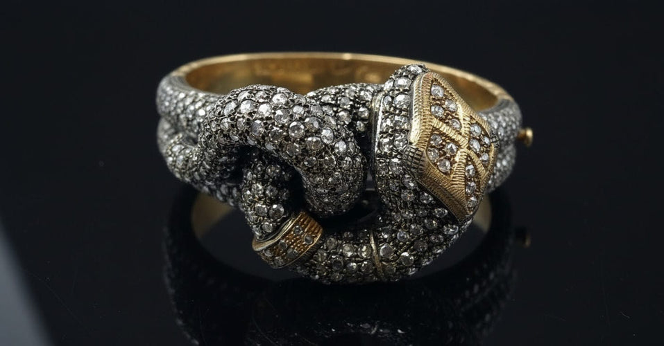 Bracelet Bracciale "a Serpente", Tardo '800 58 Facettes