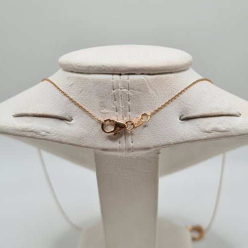 Collier Collier or rose, cercle en diamants 58 Facettes