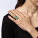 Bague 53.5 Bague diamant grenat tsavorite noircie ovale cocktail bijoux immobiliers 58 Facettes G13607