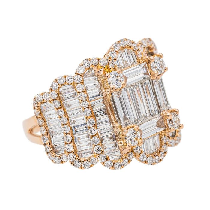 Djula Cocktail Ring Rose Gold Diamond