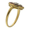 Bague 59.5 Bague en or jaune avec roses en diamant et pierres rouges 58 Facettes G3841