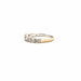 Bague 50 Alliance demi-tour or blanc diamants 58 Facettes 102-GS28786