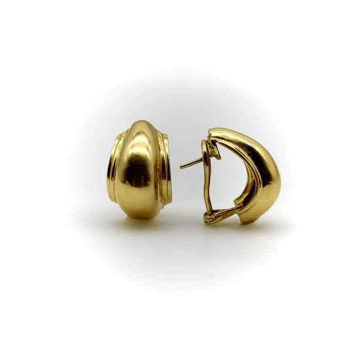 Boucles d'oreilles Vintage Tiffany & Co 18K Gold Vendome Half-Hoops par Paloma Picasso 58 Facettes