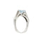 Bague Bague avec aigue-marine et diamants 58 Facettes 32455