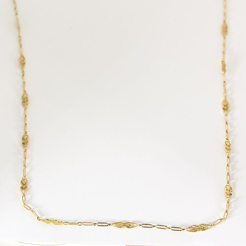 Collier Chaine guiltière or jaune 58 Facettes COL3066