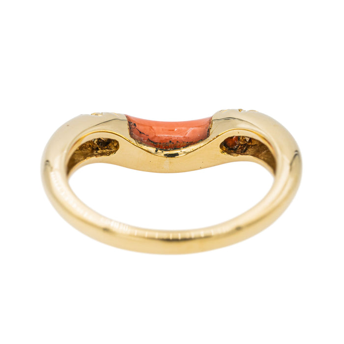 Cartier Anillo Coral Oro Amarillo