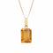 Pendentif Collier pendentif citrine or jaune 15 carats 58 Facettes G13493
