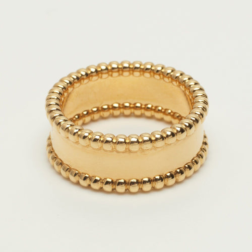 Bague 52 Van Cleef & Arpels  - Bague Perlée Signature en or jaune 58 Facettes