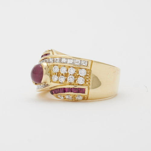 Bague 55 Bague rubis diamants 58 Facettes
