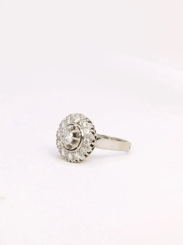 Bague 51 Bague marguerite diamants 1,2 ct 58 Facettes J307