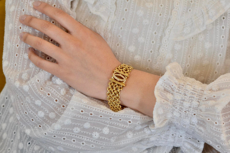 Bracelet Bracelet Cartier pénélope diamants en or 18k 58 Facettes 26407dv