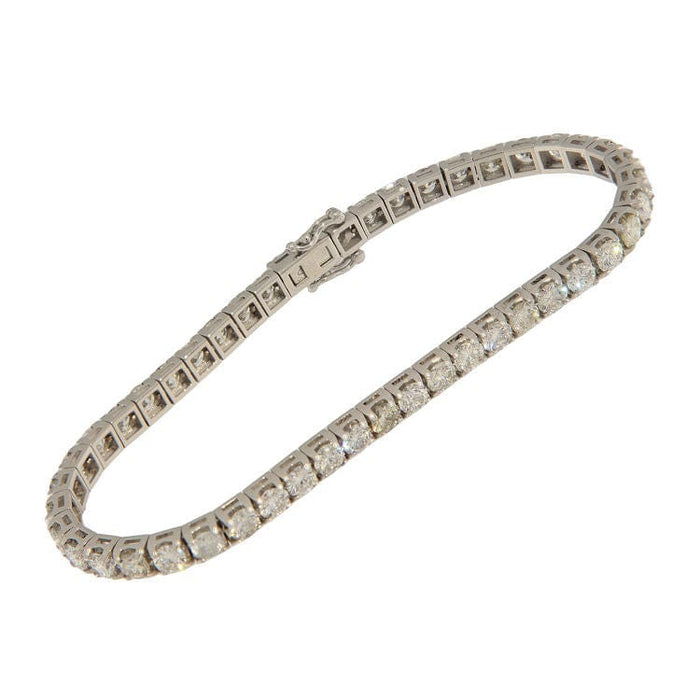 Bracelet Bracelet tennis en or blanc avec diamants taille brillant 8,27 ct 58 Facettes G3672