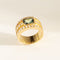 Bague 53 Bague luxueuse en or jaune avec diamants et tourmaline 58 Facettes 2403