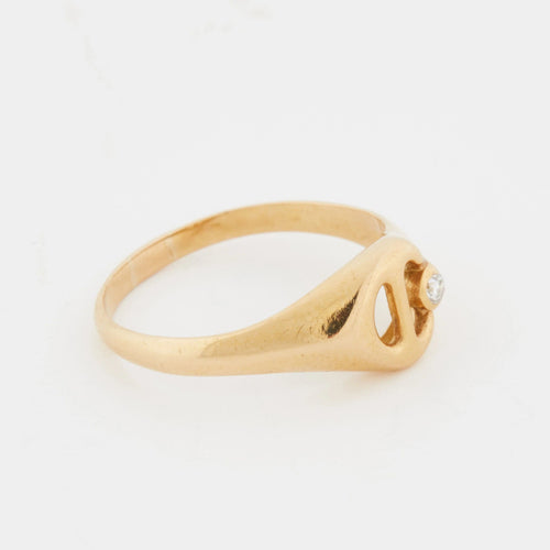 Bague 51 BAGUE OR JAUNE COLLECTION Catherine Deneuve 58 Facettes RÉF 11072/16