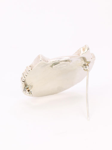 让·科克托 "猫之友俱乐部" 胸针 金属 银 