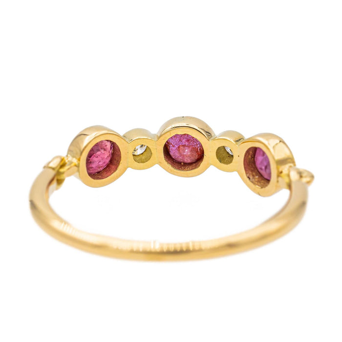 Bague 56 Bague Alliance Or jaune Rubis 58 Facettes 2991938CN