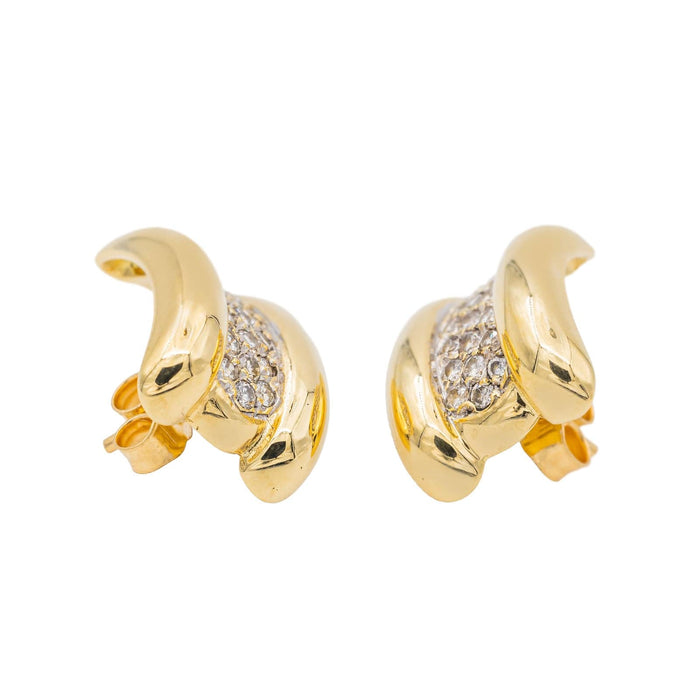 Boucles d'oreilles Boucles d'oreilles Puces Or jaune Diamant 58 Facettes 2845479CN