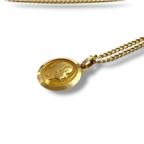 Pendentif Médaille ronde Vierge de profil 58 Facettes REF2545-312