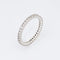 Bague Bague d'éternité en diamant, taille 5, alliance empilable en platine, bijou de mariage raffiné 58 Facettes G12312