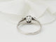 Bague 53.5 Bague solitaire en or blanc et platine, diamant 0,23ct 58 Facettes 33120