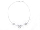 Collier collier POIRAY coeur entrelace multi en or blanc 58 Facettes 259874