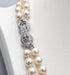 Collier Collier de perles avec fermeture en or blanc et diamants 58 Facettes