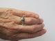 Bague 57 Bague vintage Arthus BERTRAND Chat Egyptien argent et or 58 Facettes