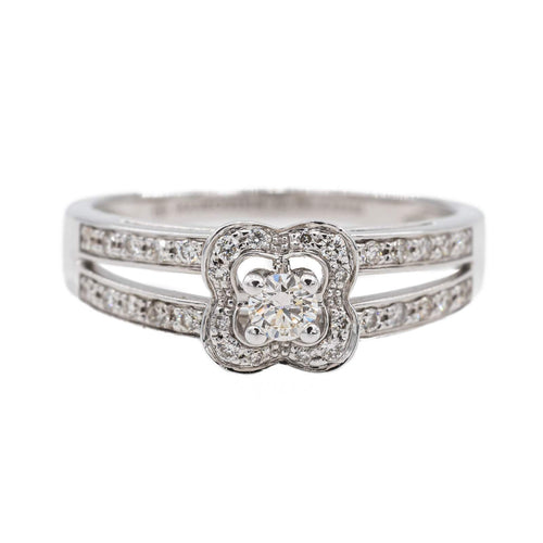 Bague 50.5 Mauboussin Bague Solitaire Chance of Love Or blanc Diamant 58 Facettes 2804213CN