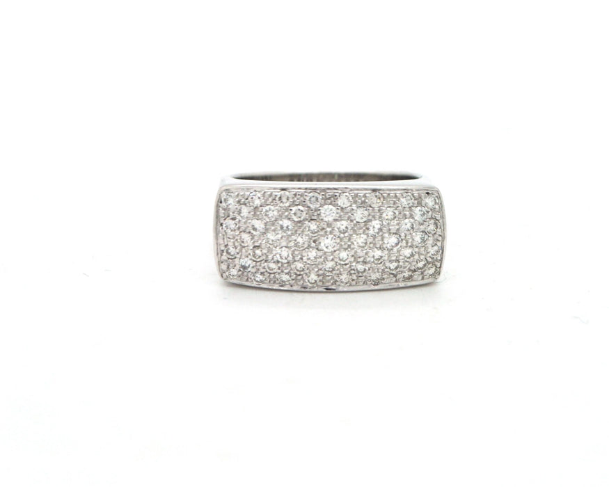 Bague Bague en or blanc et diamants 58 Facettes