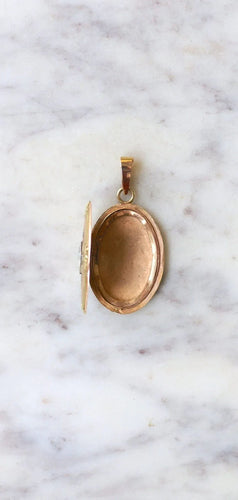 Pendentif Médaillon ouvrant navette diamant taille rose 58 Facettes