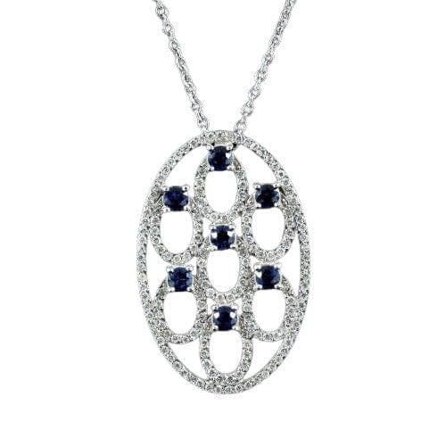 Pendentif Pendentif diamants et saphirs 58 Facettes R755