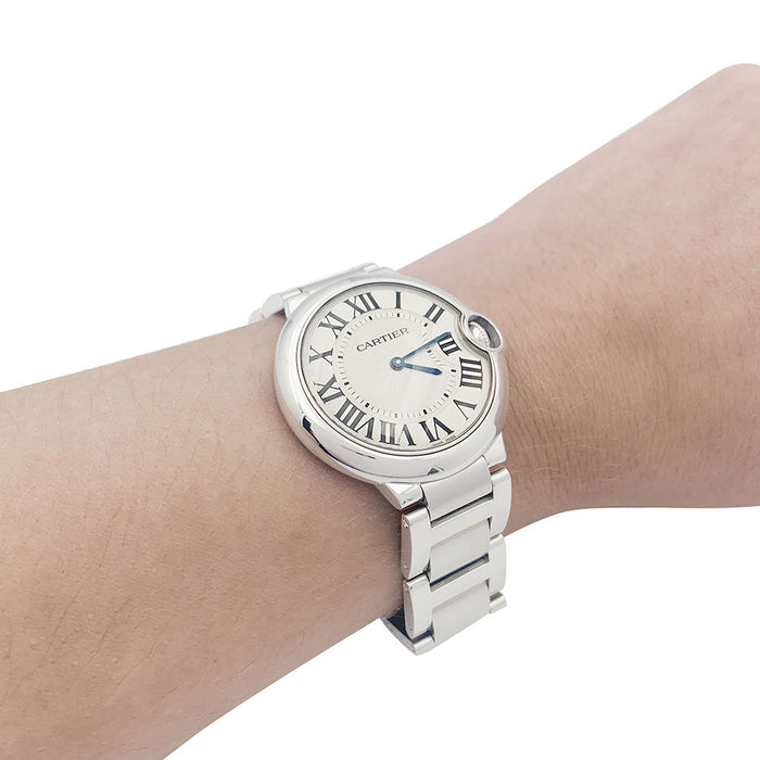Reloj Cartier, “Globo Azul”, acero.