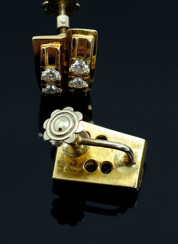 Boucles d'oreilles Boucles d'oreilles à clip en diamant des années 1960 58 Facettes