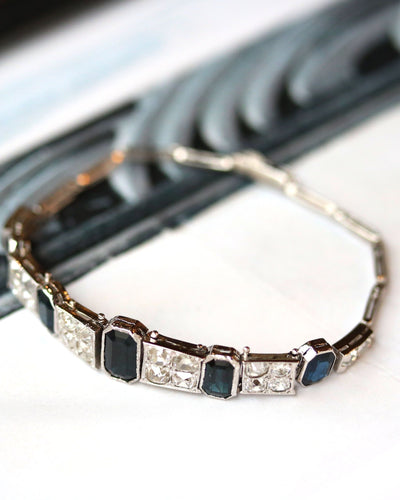 Bracelet Bracelet Art Déco Saphirs et Diamants 58 Facettes A11370