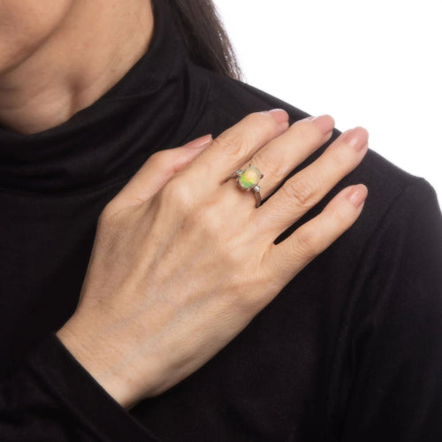 Bague 52 Bague diamant opale 2,75 ct platine 58 Facettes G11958