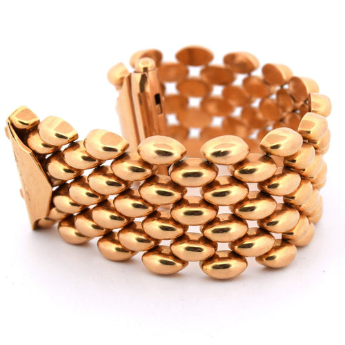 Bracelet BRACELET EN OR 18 KT - Années 1950 58 Facettes