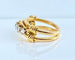 Bague 46 Bague en or jaune et 5 diamants 58 Facettes AB559