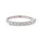 Bague 51 Bague Demi alliance Or blanc Diamant 58 Facettes 3227154CN
