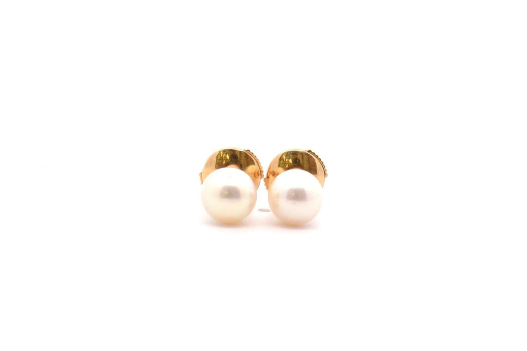 Boucles d'oreilles Boucles d'oreilles or jaune, perles de culture 58 Facettes 26185