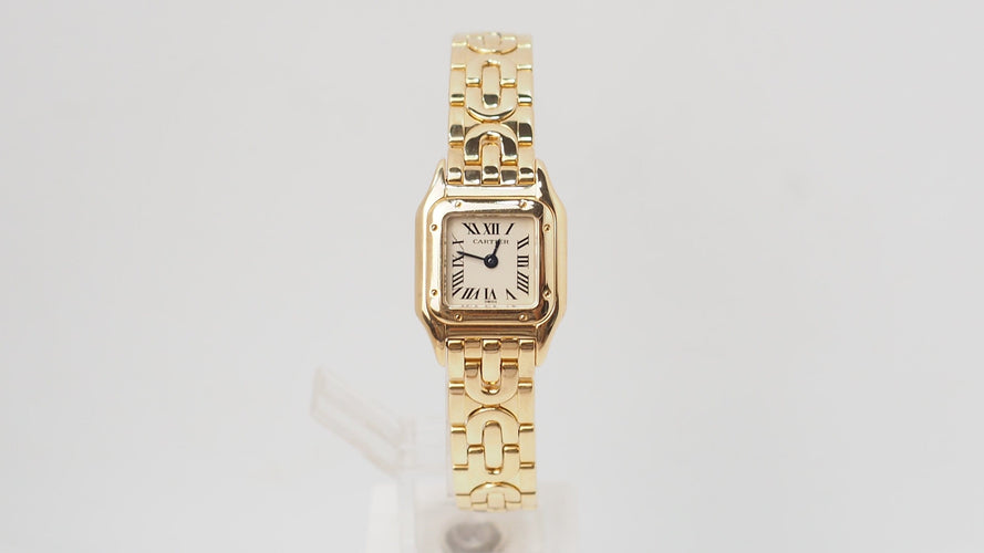Montre Montre Mini Panthère de Cartier en or jaune 58 Facettes 32737