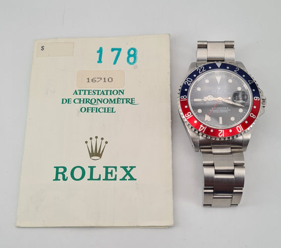 Montre ROLEX GMT-Master II "Pepsi" 58 Facettes 16710-1-1